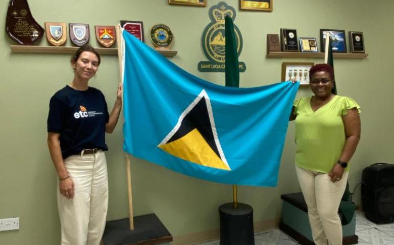 ETC’s JPO explores collaboration opportunities in Saint Lucia, May 2025. Photo/WFP